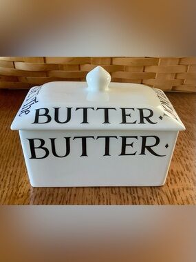 Emma Bridgewater Black Toast & Marmalade Butter Dish